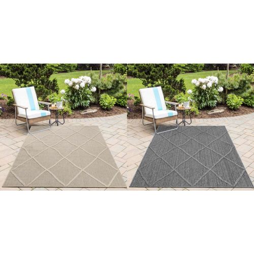 8682455385790 - In & Outdoor-Teppich Skandinavische Design Sisal Optik Flachgewebe Wetterfest 8682455385790 - In & Outdoor-Teppich Skandinavische Design Sisal Optik Flachgewebe Wetterfest