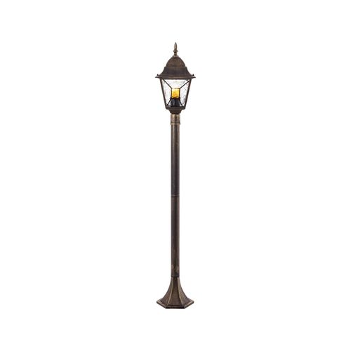 4004353349355 - Janel Außenstandleuchte 120cm schwarz gold 1x A60 E27 60W geeignet für Normallampen (nicht enthalten) - gold - Brilliant 4004353349355 - Janel Außenstandleuchte 120cm schwarz gold 1x A60 E27 60W geeignet für Normallampen (nicht enthalten) - gold - Brilliant