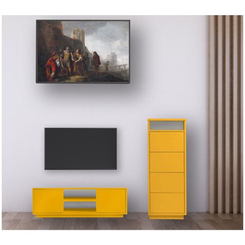 0729389813666 - Wohnwand Set TV-Lowboard HiFi-Kommode 2 teilig 0729389813666 - Wohnwand Set TV-Lowboard HiFi-Kommode 2 teilig