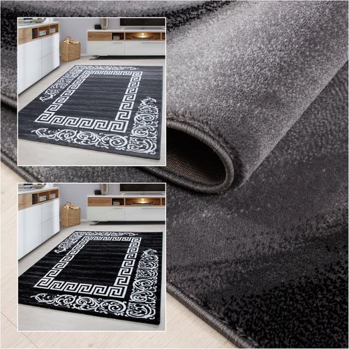 4053658997747 - Teppich modern Designer Wohnzimmer Abstrakt Muster Grau oder Schwarz 4053658997747 - Teppich modern Designer Wohnzimmer Abstrakt Muster Grau oder Schwarz