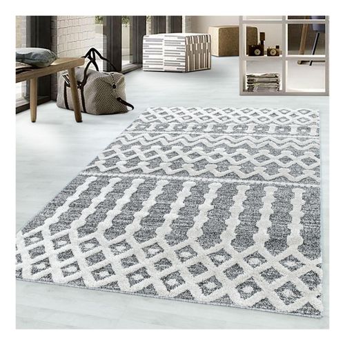4053659044136 - Modern Designer Elegante Teppich Hoch-Tief Effekt 3D Boho Teppich Pflegeleicht