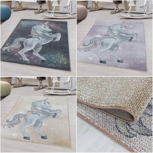 4053659025470 - Kinderteppiche in versch Größen rechteckig 11 mm Kurzflor Teppich einhorn motiv 4053659025470 - Kinderteppiche in versch Größen rechteckig 11 mm Kurzflor Teppich einhorn motiv