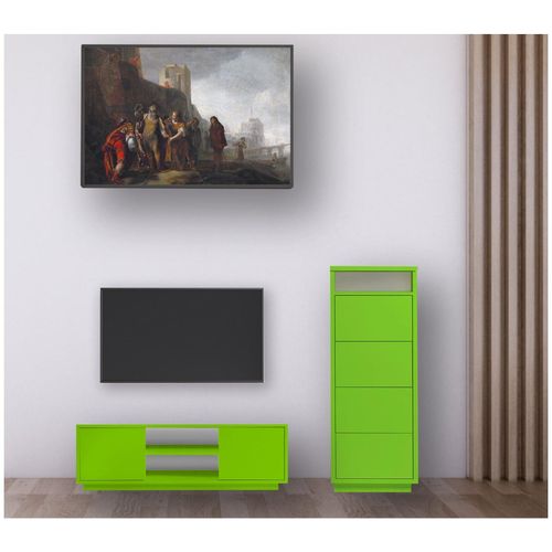 0729389813635 - Wohnwand Set TV-Lowboard HiFi-Kommode 2 teilig 0729389813635 - Wohnwand Set TV-Lowboard HiFi-Kommode 2 teilig