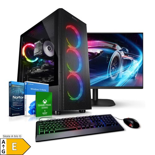 4260627618873 - PC Set mit 27 Zoll TFT Raptor 12 Intel Core i7-12700KF 16GB DDR4 NVIDIA RTX 4060 8 GB 1TB SSD Windows 11