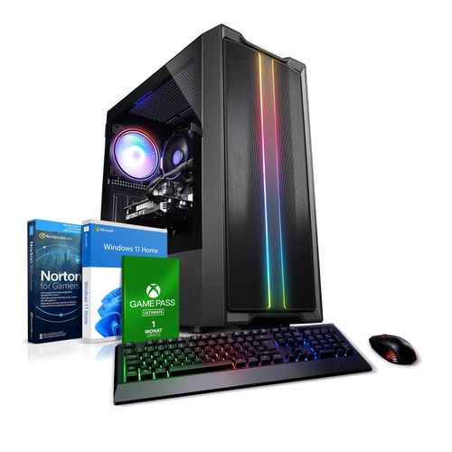 4260627612017 - Gaming PC Lightning V AMD Ryzen 5 5500 16GB DDR4 NVIDIA RTX 3050 8 GB 1TB SSD WLAN Windows 11