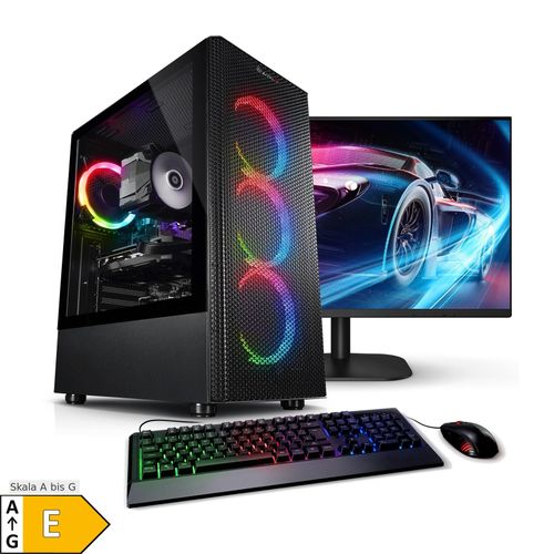 4260320412211 - PC Set Gaming mit 27 Zoll TFT Lightning 12 Intel Core i7-12700KF 32GB DDR5 NVIDIA RTX 4060 8 GB 1TB SSD Windows 11