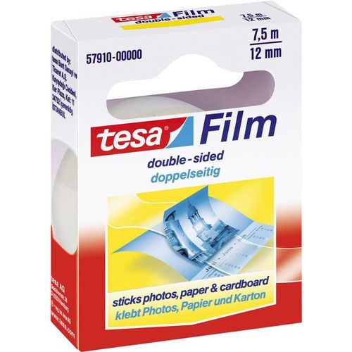 4042448899729 - 57910-00000-02 Doppelseitiges Klebeband film® Transparent (l x b) 75 m x 12 mm 1 St - Tesa