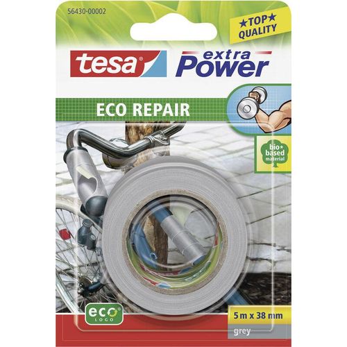 4042448209504 - Eco repair 56430-00002-00 Gewebeklebeband ® extra Power Grau (l x b) 5 m x 38 mm 1 St - Tesa