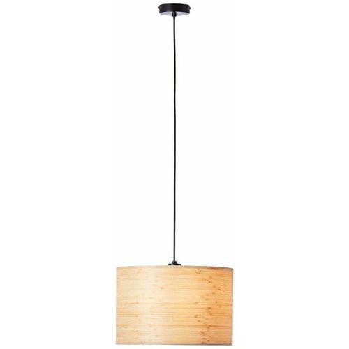 4004353394805 - Lampe Romm Pendelleuchte 35cm holz hell schwarz 1x A60 E27 52W Kabel kürzbar   in der Höhe einstellbar - schwarz - Brilliant