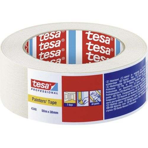 4042448280701 - Standard 04348-00018-03 Kreppband krepp® Beige (l x b) 50 m x 38 mm 1 St - Tesa