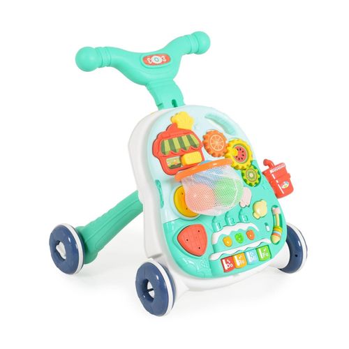 3800146224363 - Lauflernwagen 2 in 1 Korb Musikfunktion Spieltisch Bälle Spielcenter türkis 3800146224363 - Lauflernwagen 2 in 1 Korb Musikfunktion Spieltisch Bälle Spielcenter türkis