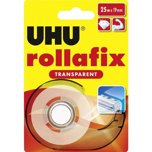 4026700369656 - 12 x Uhu Klebefilmabroller rollafix Transparent 25mx19mm + Nachfüllrol