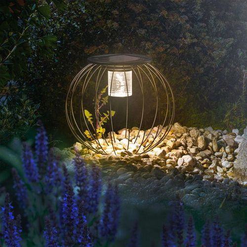 4260657630999 - Exquisite Design Solarleuchte - 36 x 31 cm - 36 led max 300 lm - Lichtfarbe warmweiß 3000 k - Leuchtkörper aus Acrylglas - Solarleuchten Garten