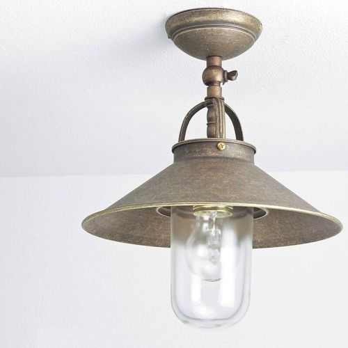 4251334785736 - Licht-erlebnisse - Außenlampe in Bronze Antik aus Messing Glas - Bronze Antik matt Klar