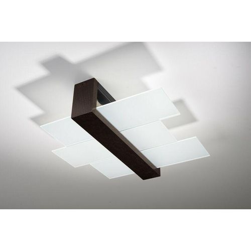 4251334691662 - Licht-erlebnisse - Deckenlampe leda in Braun 2-flmg - Braun Matt