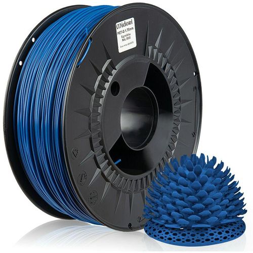 4058592511820 - 3D Drucker 175mm petg Filament 1kg Spule Rolle Premium Signalblau RAL5005 - Signalblau - Midori