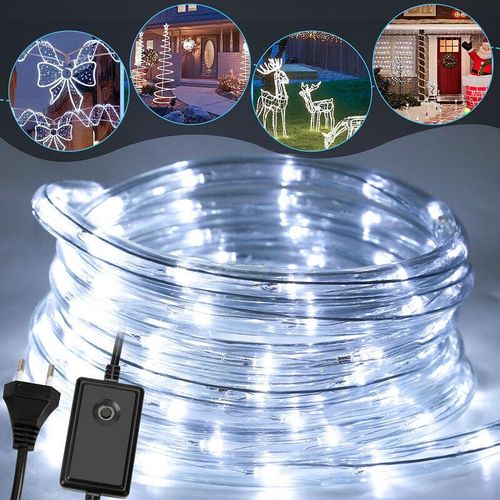 0726503677807 - Led Lichtschlauch 20m Kaltweiß für Aussen Innen Lichterschlauch Lichterkette Lichtband Partylicht Dekobeleuchtung Weihnachtsbeleuchtung - Wolketon