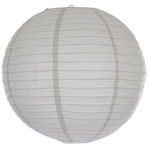 3560239521358 - Atmosphera - Laterne Kugel Papier D45cm - Beige - Maulwurfsgrau