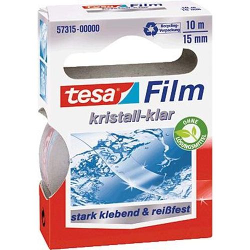 4042448039941 - tesa Klebefilm tesafilm Kristall-Klar 57315 Transparent 15 mm (B) x 10 m (L) PP (Polypropylen)