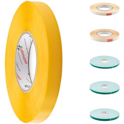 4255703116732 - 50m Klebeband doppelseitig transparent & weiß Schaumklebeband extra stark Klebebänder Montageband Filmklebeband 19 mm Breite - Transparent - Hexim