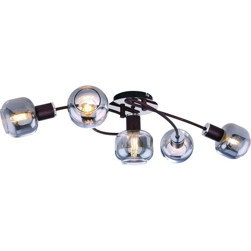 9007371385010 - Lighting - PALLO - Deckenleuchte Metall bronzefarben 5x E14