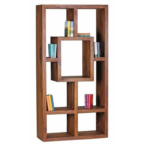 4250950209213 - Regal MUMBAI (LBH 90x35x180 cm) LBH 90x35x180 cm braun Standregal Bücherregal Bücherregal Schuhregal Wohnling