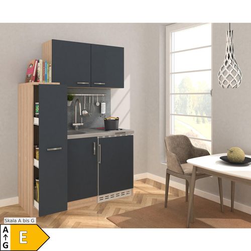 4260515332805 - Miniküche MK130ESGOSC 130 cm grau - Glaskeramikkochfeld 4260515332805 - Miniküche MK130ESGOSC 130 cm grau - Glaskeramikkochfeld
