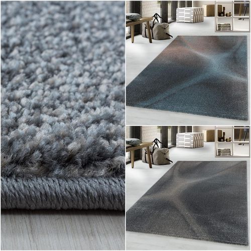 4053659037862 - Designer Kurzflor Teppich modern design Wohnzimmer meliert kariert Höhe 10 mm 4053659037862 - Designer Kurzflor Teppich modern design Wohnzimmer meliert kariert Höhe 10 mm