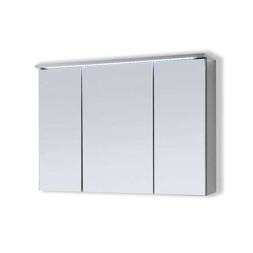 0729389816070 - Badmöbel Spiegelschrank DUO 100 mit LED Beleuchtung Grau 0729389816070 - Badmöbel Spiegelschrank DUO 100 mit LED Beleuchtung Grau