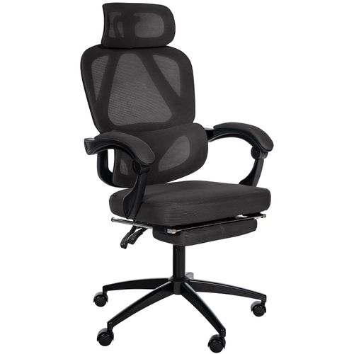 4255716304638 - Bürostuhl Gander Ergonomisch I Verstellbare Kopfstütze I Fußstütze Lendenwirbelstütze 360° Drehstuhl I 135° Kippfunktion 4255716304638 - Bürostuhl Gander Ergonomisch I Verstellbare Kopfstütze I Fußstütze Lendenwirbelstütze 360° Drehstuhl I 135° Kippfunktion