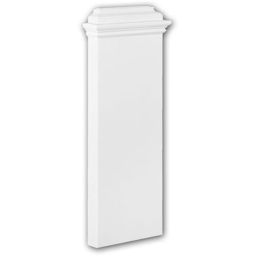 4250691775527 - Decor - Pilaster Sockel profhome 123300 Zierelement Zeitloses Klassisches Design weiß - weiß