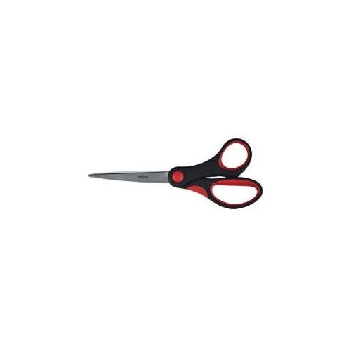 8717868092215 - Schere Softgrip Schwarz Rot 150 mm