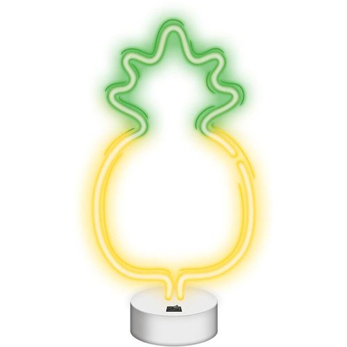 5900495064158 - Forever Light - Neon led Zeichen Licht Batterie   usb led Licht Home Leuchtschild Nachtlicht Ananas-Gelb Grün