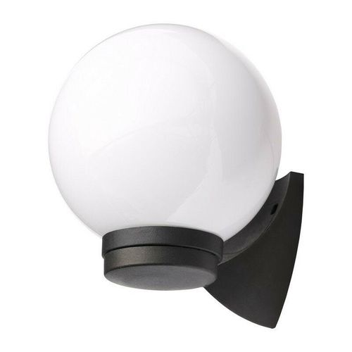 5020024704987 - Forum Lighting - Forum York Outdoor Globe Wandleuchte Schwarz & Opal IP44