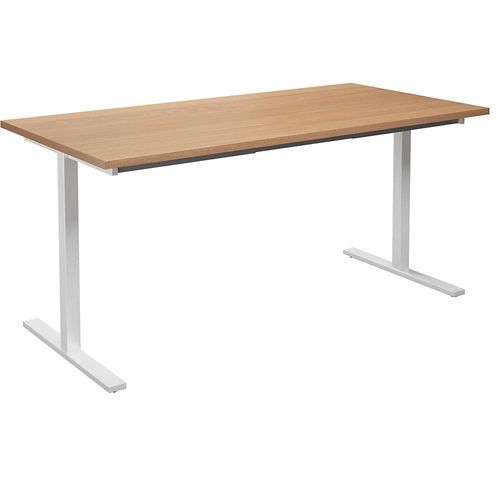 4061753263681 - Mehrzwecktisch DUO-T gerade Platte HxT 740 x 800 mm Breite 1600 mm Buche weiß 4061753263681 - Mehrzwecktisch DUO-T gerade Platte HxT 740 x 800 mm Breite 1600 mm Buche weiß