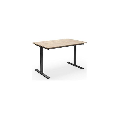 4061753268921 - Mehrzwecktisch DUO-T Trend gerade Platte abgerundete Ecken Tiefe 800 mm Breite 1200 mm Eiche schwarz 4061753268921 - Mehrzwecktisch DUO-T Trend gerade Platte abgerundete Ecken Tiefe 800 mm Breite 1200 mm Eiche schwarz