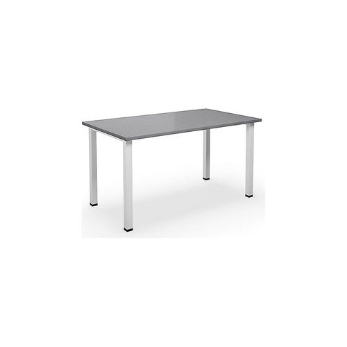 4061753264312 - Mehrzwecktisch DUO-U gerade Platte Tiefe 800 mm Breite 1400 mm lichtgrau weiß 4061753264312 - Mehrzwecktisch DUO-U gerade Platte Tiefe 800 mm Breite 1400 mm lichtgrau weiß