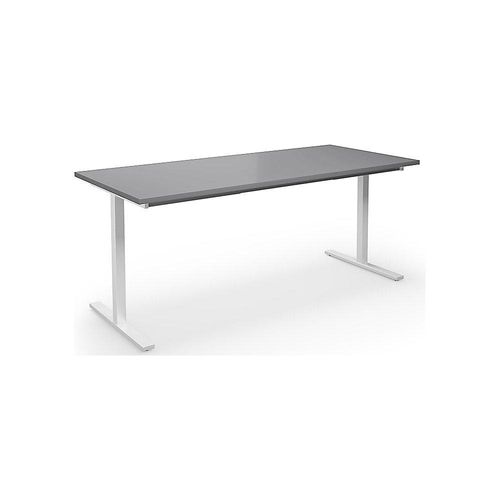 4061753263957 - Mehrzwecktisch DUO-T gerade Platte HxT 740 x 800 mm Breite 1800 mm lichtgrau weiß 4061753263957 - Mehrzwecktisch DUO-T gerade Platte HxT 740 x 800 mm Breite 1800 mm lichtgrau weiß