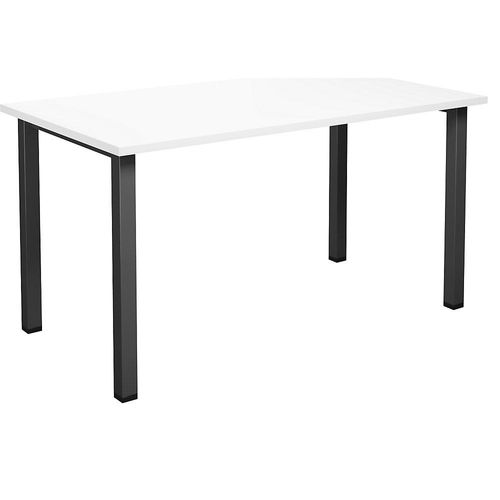 4061753264336 - Mehrzwecktisch DUO-U gerade Platte Tiefe 800 mm Breite 1400 mm weiß schwarz 4061753264336 - Mehrzwecktisch DUO-U gerade Platte Tiefe 800 mm Breite 1400 mm weiß schwarz