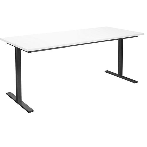 4061753263971 - Mehrzwecktisch DUO-T gerade Platte HxT 740 x 800 mm Breite 1800 mm weiß schwarz