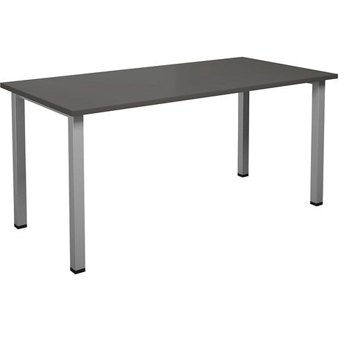 4061753264442 - Mehrzwecktisch DUO-U gerade Platte Tiefe 800 mm Breite 1600 mm dunkelgrau silber 4061753264442 - Mehrzwecktisch DUO-U gerade Platte Tiefe 800 mm Breite 1600 mm dunkelgrau silber