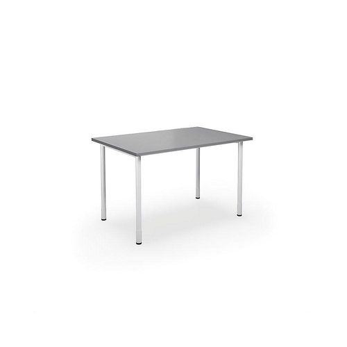4061753261977 - Mehrzwecktisch DUO-C gerade Platte HxT 700 - 800 x 800 mm Breite 1200 mm lichtgrau weiß 4061753261977 - Mehrzwecktisch DUO-C gerade Platte HxT 700 - 800 x 800 mm Breite 1200 mm lichtgrau weiß