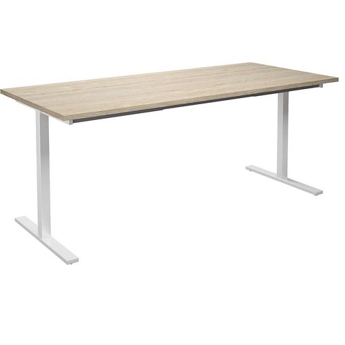 4061753263896 - Mehrzwecktisch DUO-T gerade Platte HxT 740 x 800 mm Breite 1800 mm Eiche weiß 4061753263896 - Mehrzwecktisch DUO-T gerade Platte HxT 740 x 800 mm Breite 1800 mm Eiche weiß