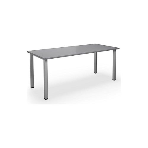 4061753264633 - Mehrzwecktisch DUO-U gerade Platte Tiefe 800 mm Breite 1800 mm lichtgrau silber 4061753264633 - Mehrzwecktisch DUO-U gerade Platte Tiefe 800 mm Breite 1800 mm lichtgrau silber