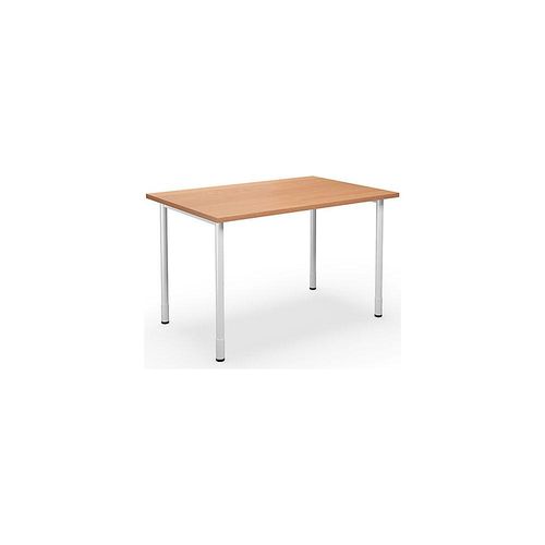 4061753261885 - Mehrzwecktisch DUO-C gerade Platte HxT 700 - 800 x 800 mm Breite 1200 mm Buche weiß 4061753261885 - Mehrzwecktisch DUO-C gerade Platte HxT 700 - 800 x 800 mm Breite 1200 mm Buche weiß