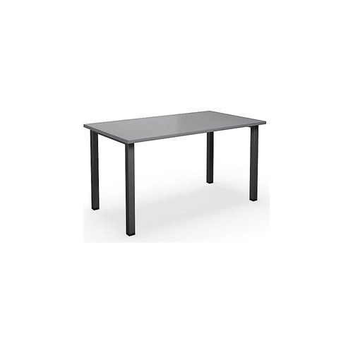 4061753264299 - Mehrzwecktisch DUO-U gerade Platte Tiefe 800 mm Breite 1400 mm lichtgrau schwarz 4061753264299 - Mehrzwecktisch DUO-U gerade Platte Tiefe 800 mm Breite 1400 mm lichtgrau schwarz