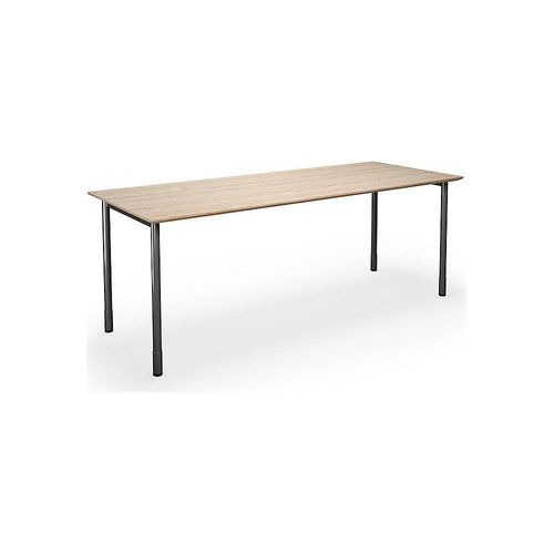 4061753267665 - Mehrzwecktisch DUO-C Trend gerade Platte Tiefe 800 mm Breite 2000 mm Eiche schwarz kaiserkraft 4061753267665 - Mehrzwecktisch DUO-C Trend gerade Platte Tiefe 800 mm Breite 2000 mm Eiche schwarz kaiserkraft