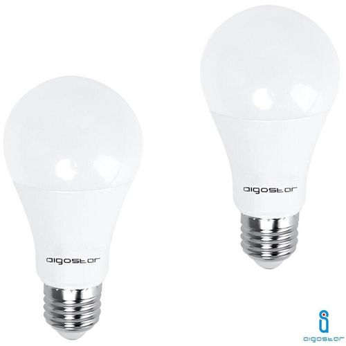 8433325186531 - Aigostar - led glühbirne E27 15 w 4000K naturweiss A60 a+ 1200LM 280° A5 2 stück