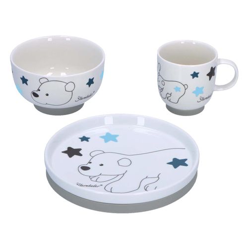 4066891033950 - Porzellan-Geschirr-Set ELIA EISBÄR 3-teilig in weiß 4066891033950 - Porzellan-Geschirr-Set ELIA EISBÄR 3-teilig in weiß