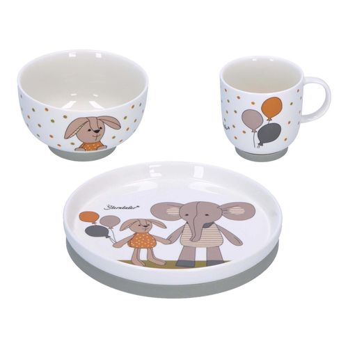 4066891033974 - Porzellan-Geschirrset EDDY & HAPPY 3-teilig 4066891033974 - Porzellan-Geschirrset EDDY & HAPPY 3-teilig